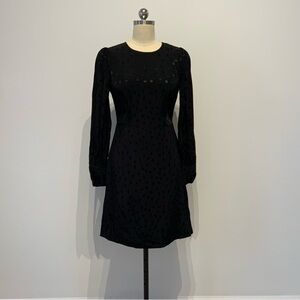J. Crew Black Long Sleeve Dress